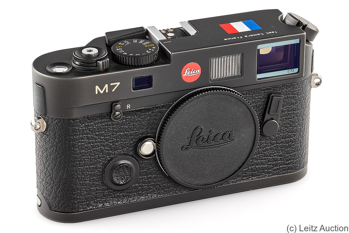 Leitz: Leica M7 0.72 black 'Test Camera France' camera