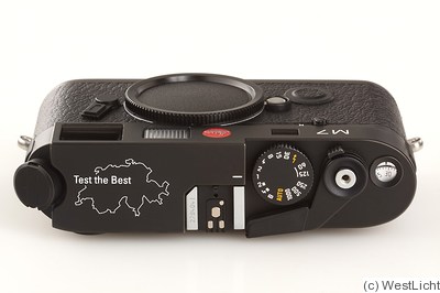 Leitz: M7 0.72 black 'Test The Best' Price Guide: estimate a camera value