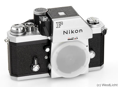 Nikon: Nikon F (eyelevel, chrome) Questar camera