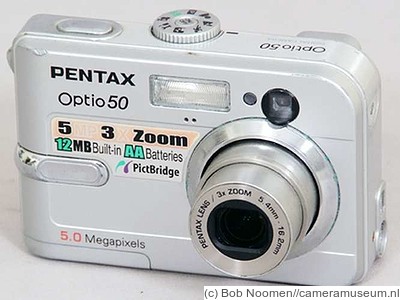 Pentax: Optio 50 Price Guide: estimate a camera value