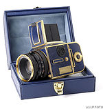 Hasselblad: 503 CX "Golden Blue" (50th Anniversary) camera