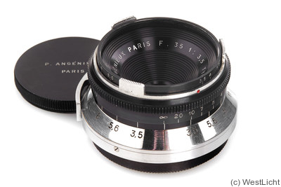 Angénieux: 35mm (3.5cm) f3.5 Type X1 (Contax) camera