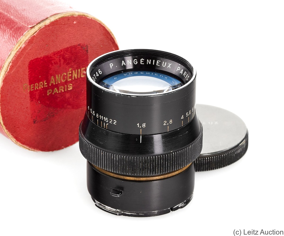 Angénieux: 50mm (5cm) f1.8 Type S1 (Contax) camera