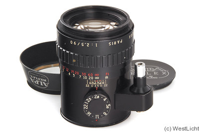 Angénieux: 90mm (9cm) f2.5 Alpa Alfitar (black) camera
