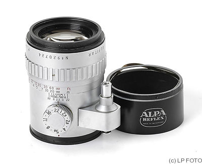 Angénieux: 90mm (9cm) f2.5 Alpa Alfitar (chrome) camera