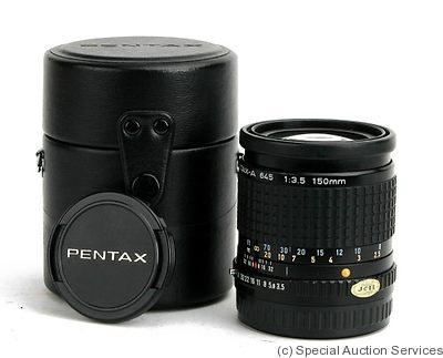 Asahi: 150mm (15cm) f3.5 SMC Pentax-A 645 camera