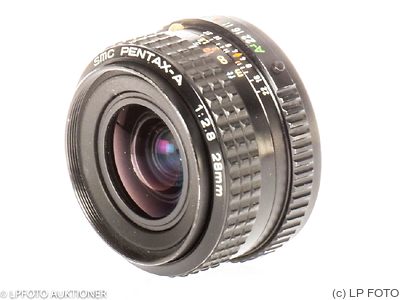 Asahi: 28mm (2.8cm) f2.8 SMC Pentax-A (Pentax K) camera