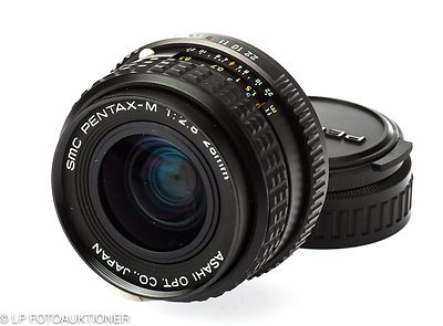 Asahi: 28mm (2.8cm) f2.8 SMC Pentax-M (Pentax K) camera