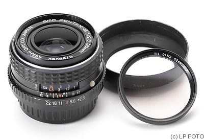 Asahi: 35mm (3.5cm) f2.8 SMC Pentax-M (PK) camera