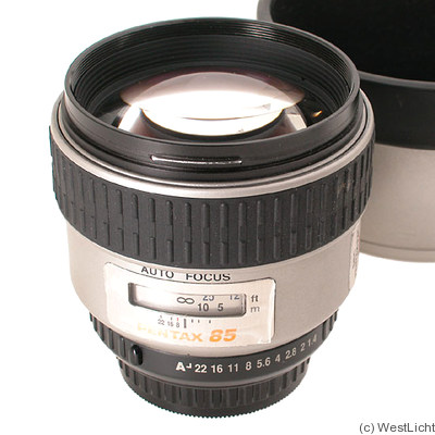 Asahi: 85mm (8.5cm) f1.4 Pentax-FA* IF camera