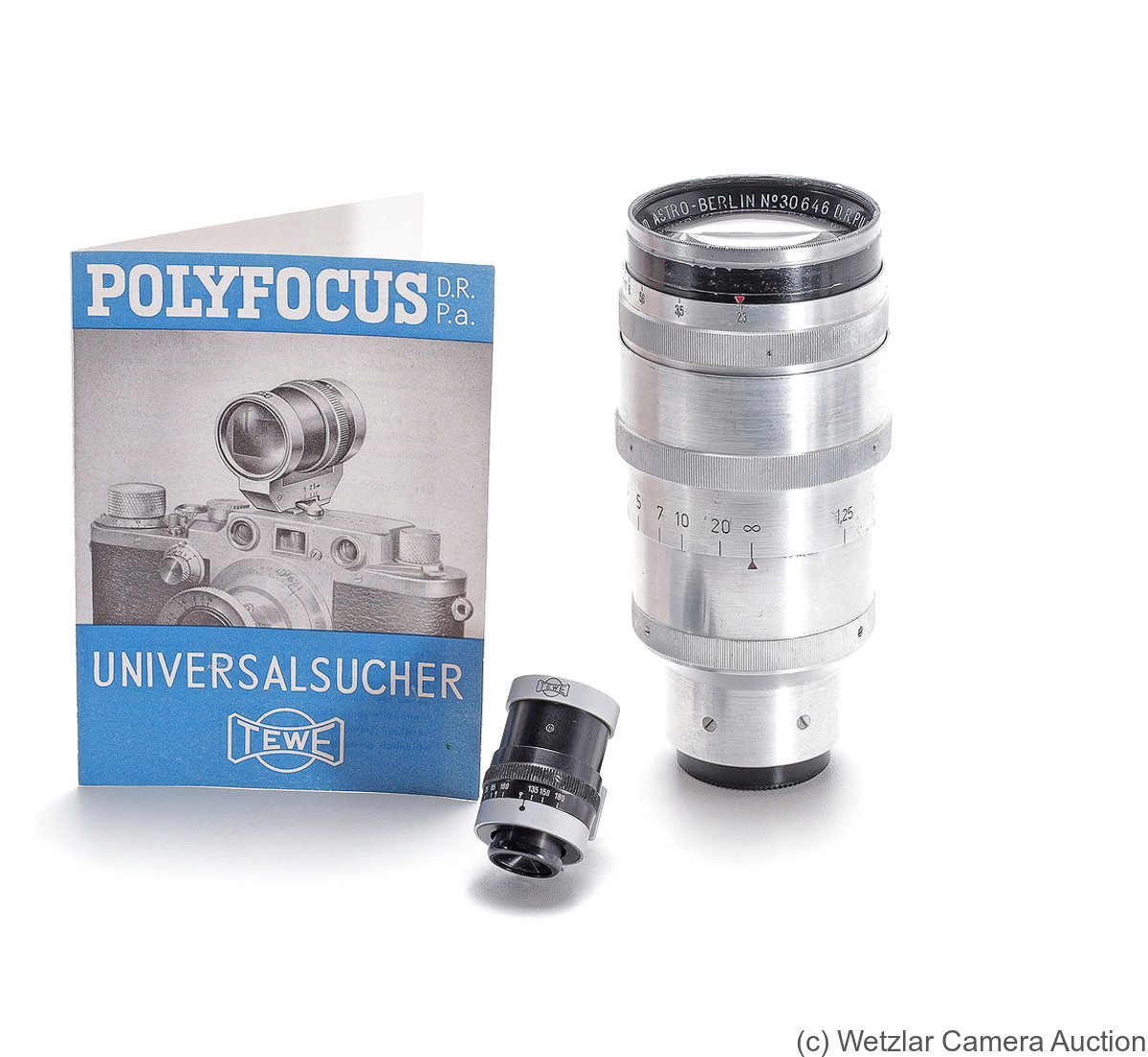 Astro Berlin: 125mm (12.5cm) f2.3 Pan-Tachar C (M39) camera