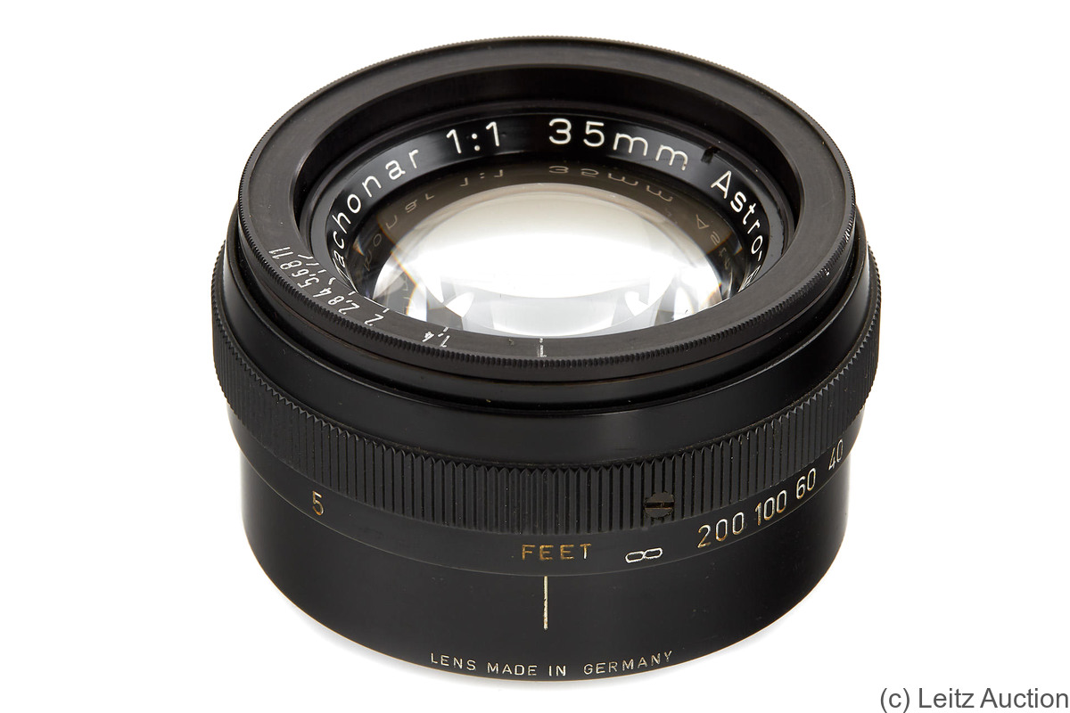 Astro Berlin: 35mm (3.5cm) f1 Tachonar C (C-mount) camera