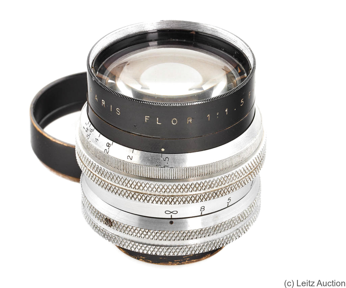 Berthiot, Som: 55mm (5.5cm) f1.5 Flor (M40) camera