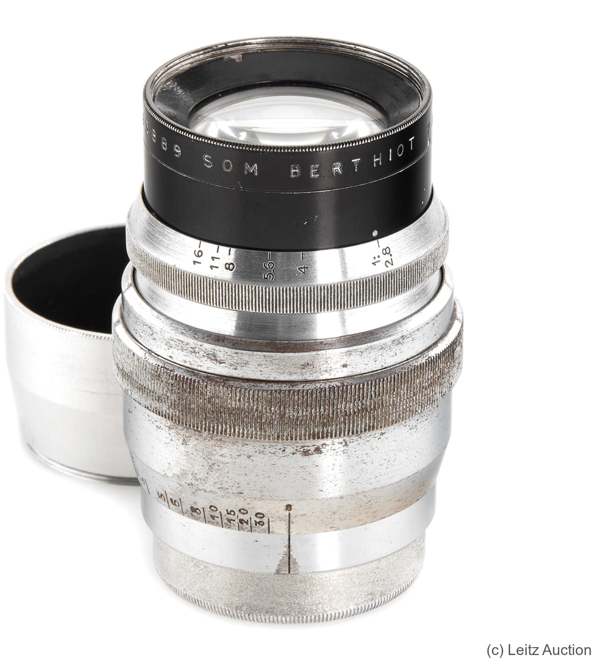 Berthiot, Som: 75mm (7.5cm) f2.8 Flor (M39) camera