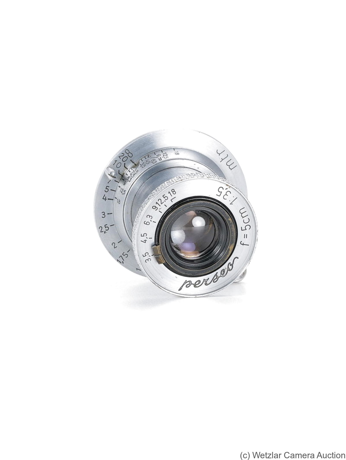 Boniforti & Ballerio: 50mm (5cm) f3.5 Perseo camera