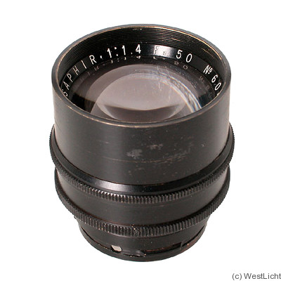 Boyer: 50mm (5cm) f1.4 Saphir camera