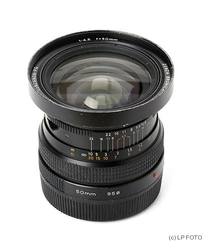Bronica: 55mm (5.5cm) f4.5 Zenzanon-PG camera