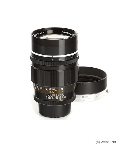 Canon: 100mm (10cm) f2 (SM, black) camera