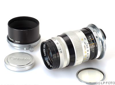 Canon: 100mm (10cm) f3.5 (SM, black/chrome) camera