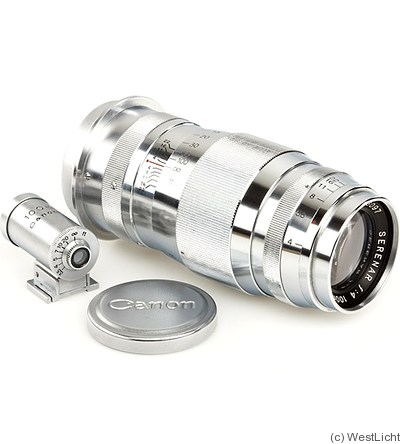 Canon: 100mm (10cm) f4 Serenar (SM) camera
