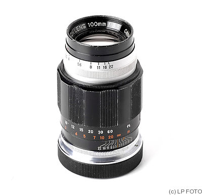 Canon: 135mm (13.5cm) f3.5 (SM, black/chrome) camera