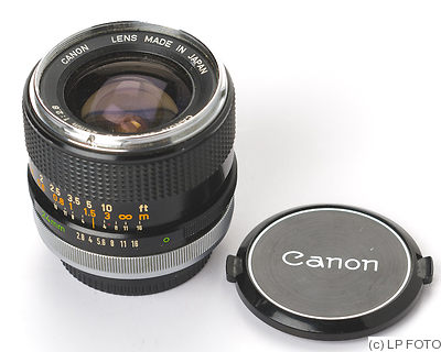 Canon: 24mm (2.4cm) f2.8 FD camera