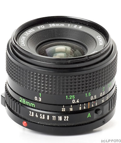 Canon: 24mm (2.4cm) f2.8 FDn camera