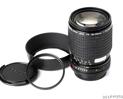 Canon: 35-105mm f3.5-f4.5 FDn camera