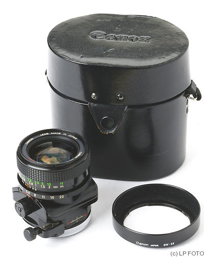 Canon: 35mm (3.5cm) f2.8 TS S.S.C (FD) camera