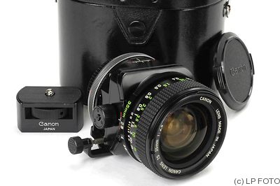 Canon: 35mm (3.5cm) f2.8 TS S.S.C (FDn) camera