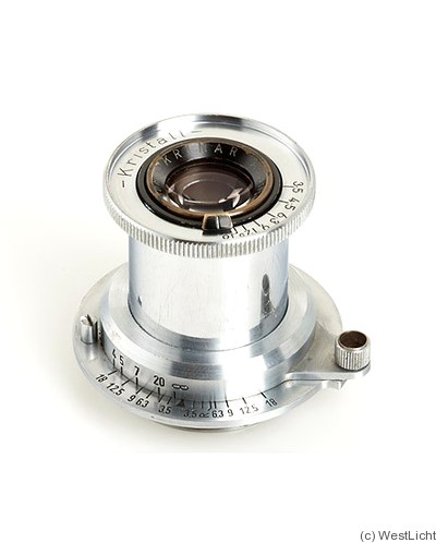 Chinaglia Dom AFIOM: 50mm (5cm) f3.5 Kristall Krinar Anastigmat (SM) camera