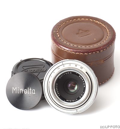 Chiyoko: 35mm (3.5cm) f3.5 Rokkor (Minolta Super A) camera