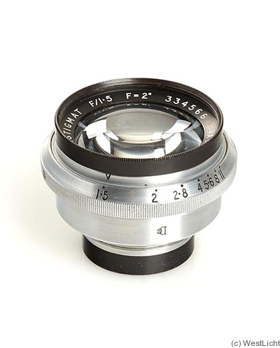 Dallmeyer: 2in f1.5 Septac Anastigmat camera