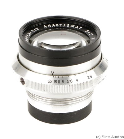 Dallmeyer: 2in f1.9 Super Six Anastigmat (black/chrome) camera
