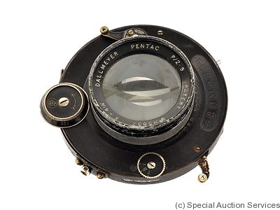 Dallmeyer: 4¼in f2.9 Pentac (w/compur) camera