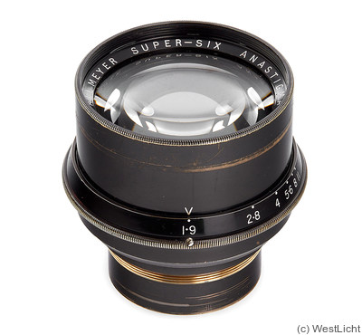 Dallmeyer: 83mm (8.3cm) f1.9 Dallac Super-Six Anastigmat  camera