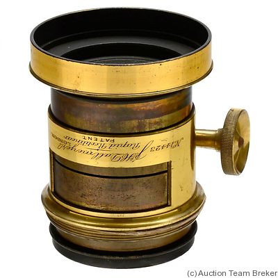Dallmeyer: Rapid Rectilinear (brass, 8.7cm len, 400mm focal) camera