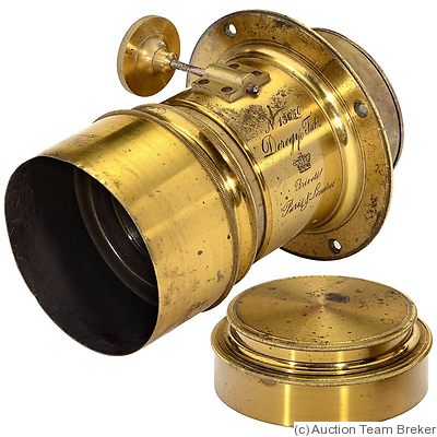 Derogy: Rectilineaire Aplanetique (brass, 15cm len, 8cm dia) camera