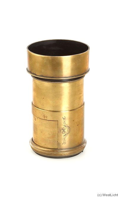 Gasc & Charconnet: brass (21cm len, 8.5cm dia) camera