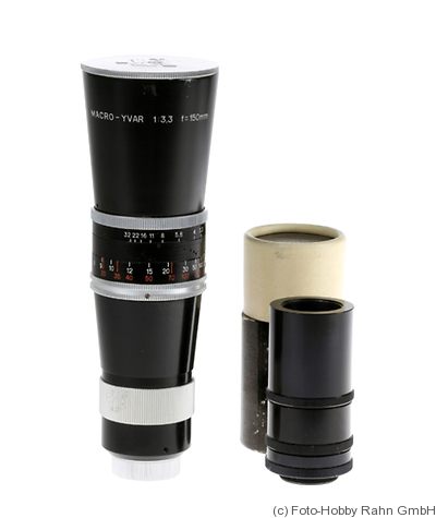 Kern: 150mm (15cm) f3.3 Macro-Yvar (C-mount) camera