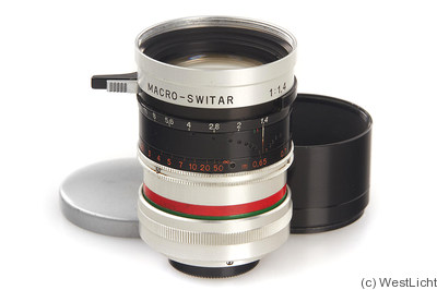 Kern: 50mm (5cm) f1.4 Macro-Switar H16RX (C-mount) camera