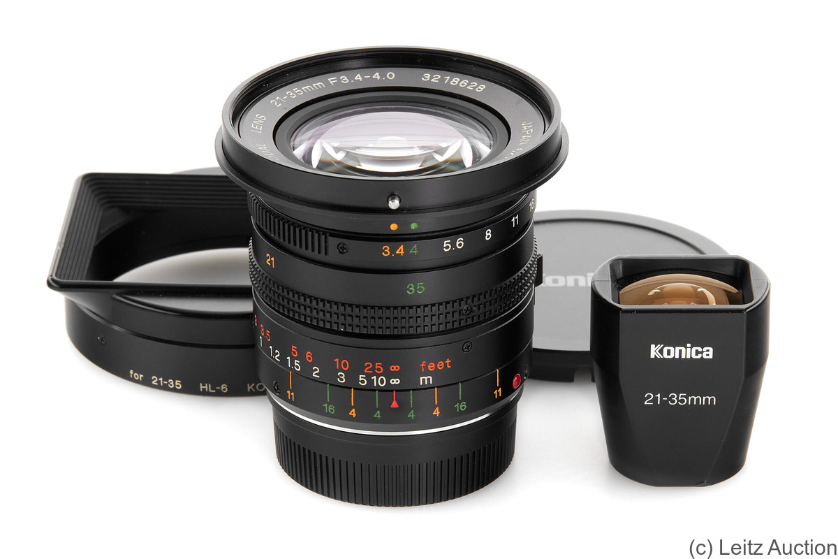 Konica: 21-35mm f3.4-4 M-Hexanon Dual (Leica M) camera