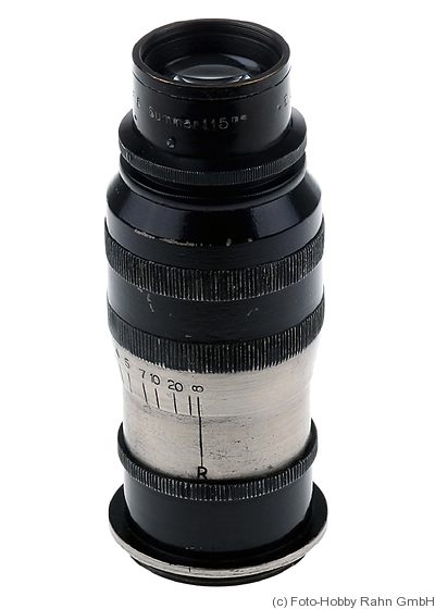 Leitz: 115mm (11.5cm) f5 Summar (SM) camera