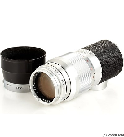 Leitz: 135mm (13.5cm) f4 Elmar (SM, chrome) camera