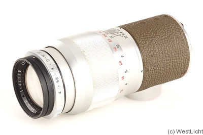 Leitz: 135mm (13.5cm) f4 Elmar (SM, chrome, olive) camera