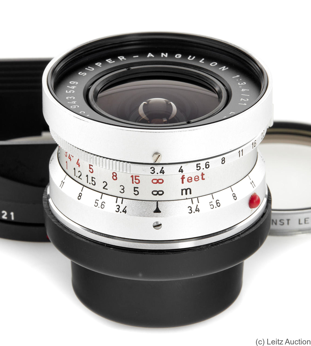 Leitz: 21mm (2.1cm) f3.4 Super-Angulon (BM, chrome) camera