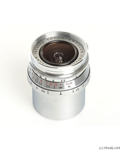 Leitz: 21mm (2.1cm) f4 Super-Angulon (SM) camera