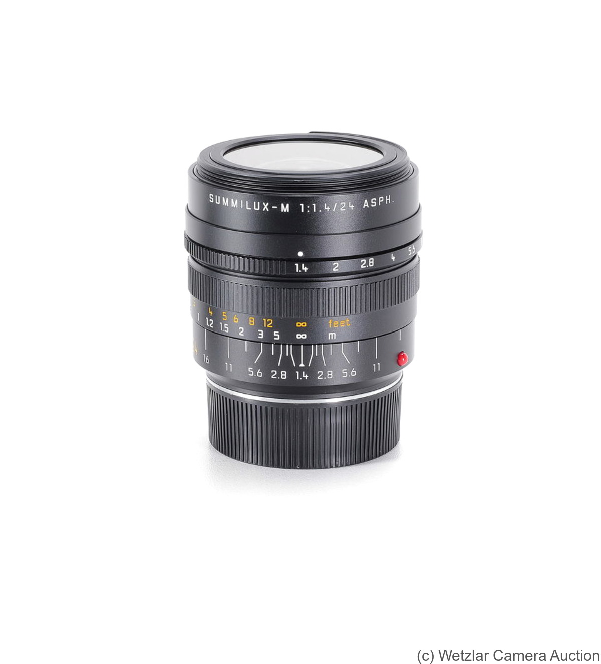 Leitz: 24mm (2.4cm) f1.4 Summilux-M (BM, black, aspherical, 2008) camera
