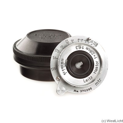 Leitz: 28mm (2.8cm) f6.3 Hektor 'Gestapo' camera