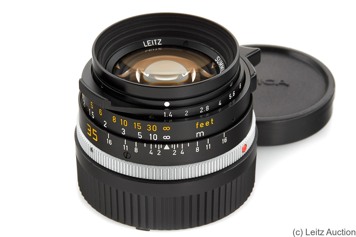Leitz: 35mm (3.5cm) f1.4 Summilux (BM, black) camera